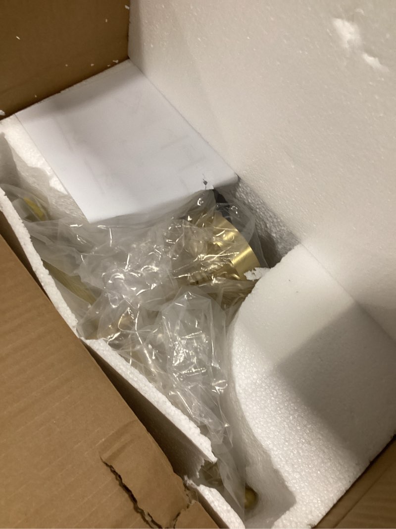 Condition photo showing Good Condition for LED Vanity Light Fixture 7W 16.14 inch Bath Vanity Lights with PC Lamp Shade Retro Artwork Picture Lighs Wall Sconces for Dressing Bathroom Lighting 3 Color Temperature Brass Gold(3 Color Temperature) 7W/16.14inch