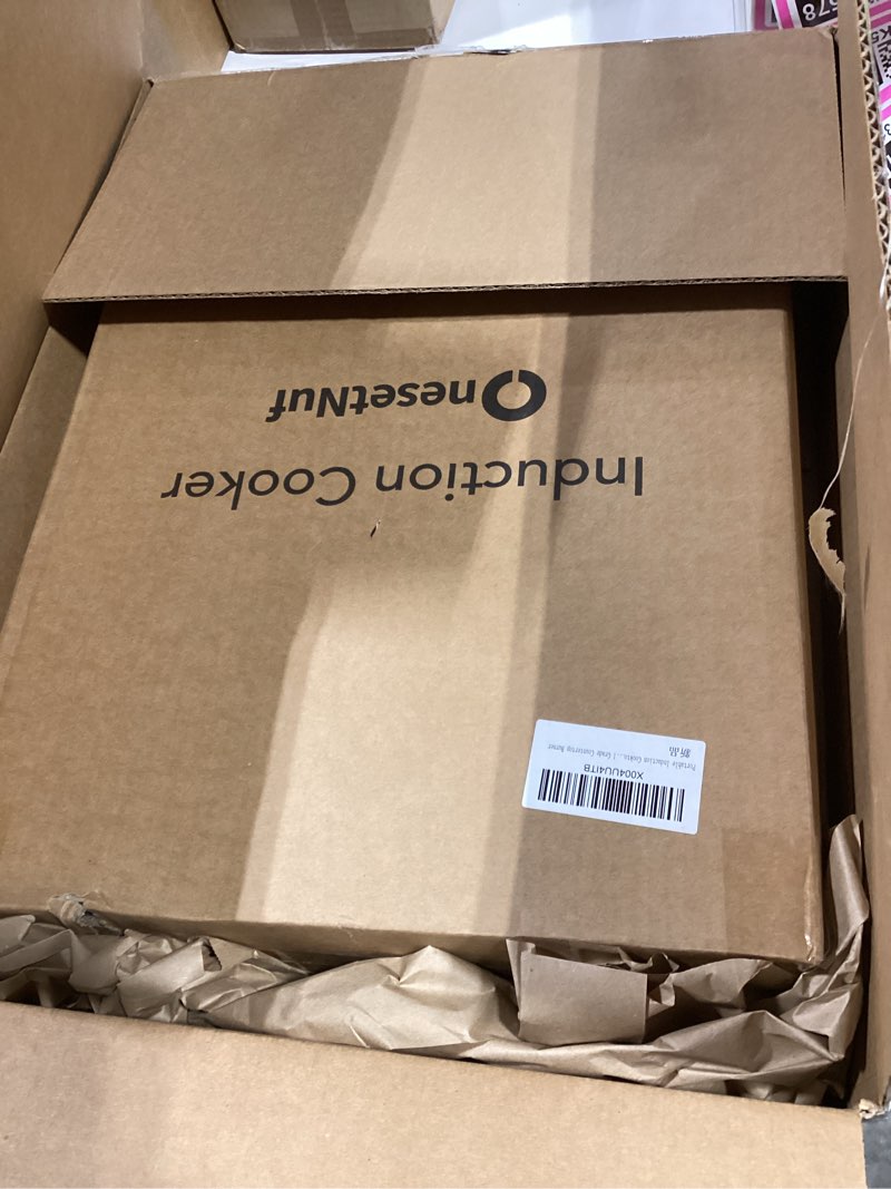 Condition photo showing Good Condition for stainless steel induction cooktop, professional-grade induction cooker with precise temperature control,portable countertop burner with ul certified, 10 hours timer powerful 1800w hot plate