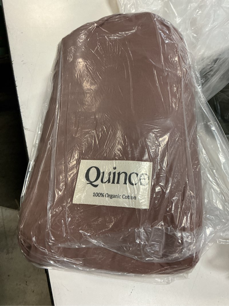 Condition photo showing New/Like New for organic crisp percale sheet set, queen, fig