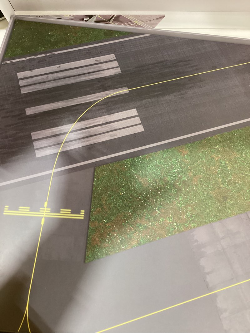 Condition photo showing New/Like New for Airport Layout Mat with Runway - for Model Aircraft in 1/400 & 1/500 Scale, Foldable Board - Create a Model Airport, Parks up to 12 Airplanes 33.11 x 46.8 Inches Size