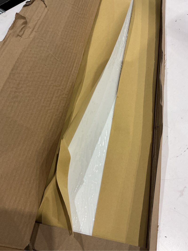Condition photo showing New/Like New for uxcell 2pcs door kick plate, 8 x 30 inches aluminum kick plate door plate, 2 mm thickness, for exterior front door or back door, white 8 x 30 inch white