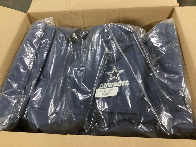 Condition photo showing Good Condition for dunbrooke Men's Royal Indianapolis Colts Triumph Fleece Full-Zip Jacket Dallas Cowboys X-Large
