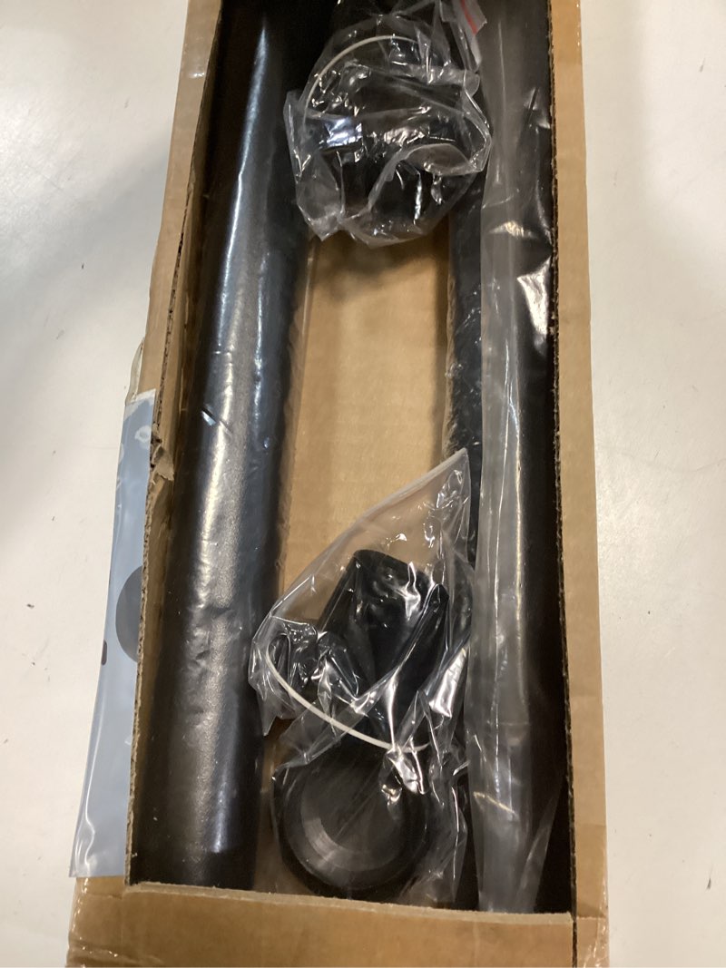 Condition photo showing Good Condition for Homease Tension Shower Curtain Rods 102.4-122 Inch Room Divider Never Rust Adjustable Spring Rods for Window Bathroom Balcony Storeroom Laundry Non-slip No Drilling Easy to Install Black Matte Black 102.4 - 122 In