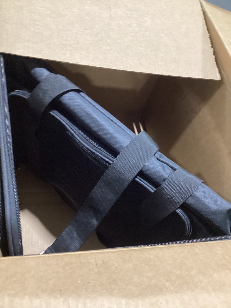 Condition photo showing Good Condition for soft-sided cat/dog/pet carrier, collapsible pets travel carriers for big cats/small dogs with shoulder strap & removable mat, mesh puppy carry bag, up to 25 lbs(black) black 20"l x 13"w x 13"h