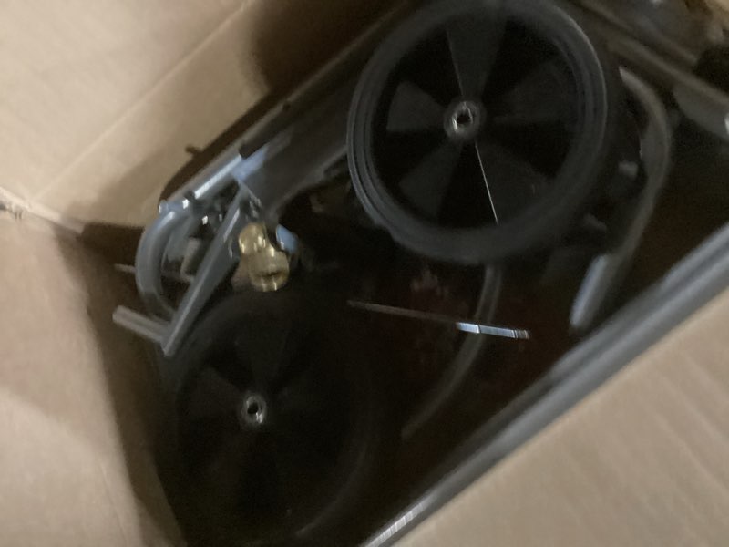 Condition photo showing New/Like New for vevor hose reel cart, hold up to 175 ft of 5/8’’ hose (hose not included), garden water hose carts mobile tools with wheels, heavy duty powder-coated steel outdoor planting for garden, yard, lawn