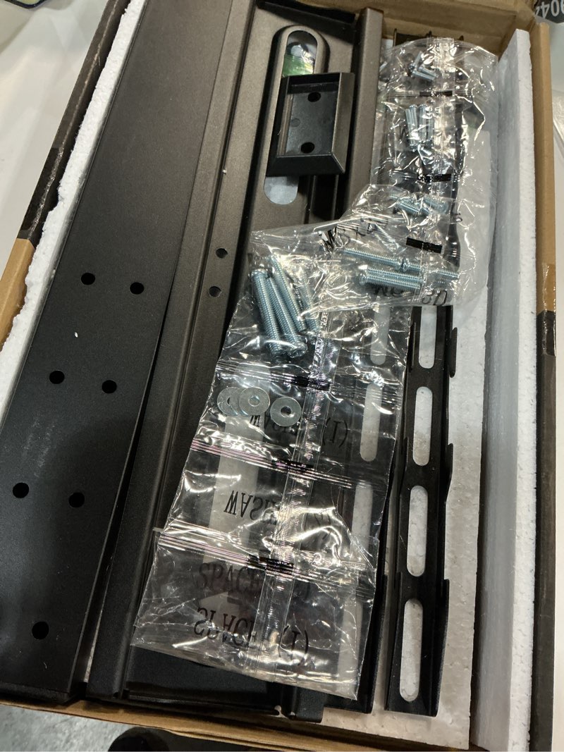 Condition photo showing New/Like New for Universal TV Stand - Table Top TV Stand for 27-60 inch LCD LED TVs - 9 Level Height Adjustable TV Base Stand with Tempered Glass Base & Wire Management, VESA 400x400mm 27"-60" Universal Tabletop TV Stand