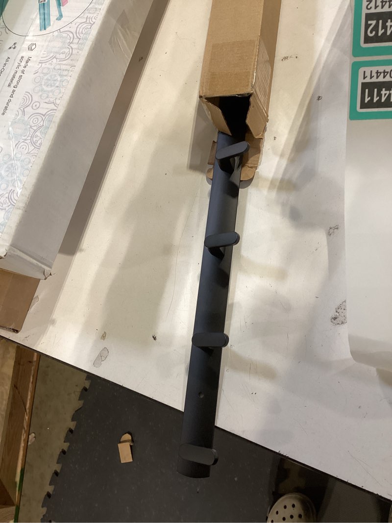 Condition photo showing Good Condition for wall mounted coat racks with 8 hooks hanging holder towel rack 29.7"x1.3" modern black hanging for clothes entryway bathroom (8 hooks)