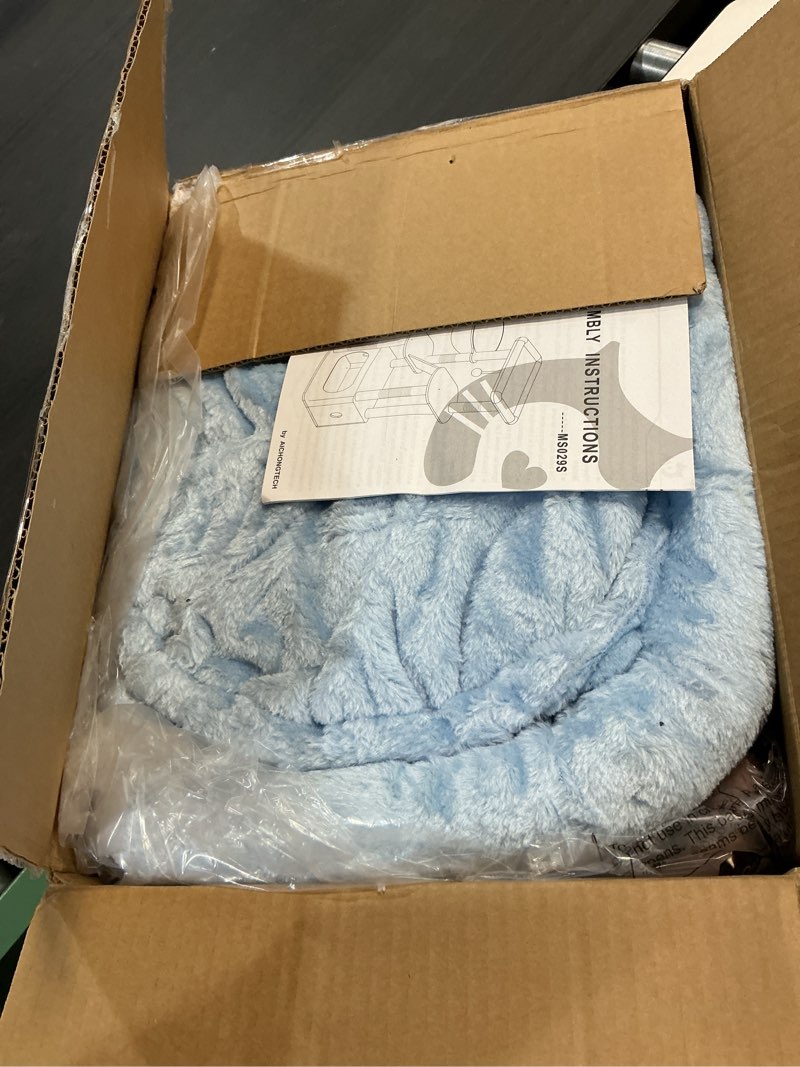 Condition photo showing New/Like New for Taoqimiao Cat Tree,38.5-Inch Cat Tower for Indoor Cats,Suitable for Kittens with Luxurious cat condo with Adjustable Baskets and Luxurious Perch MS029SPB Pink and Blue M (16.5 x12.6x38.5 Inches) Pink and Blue