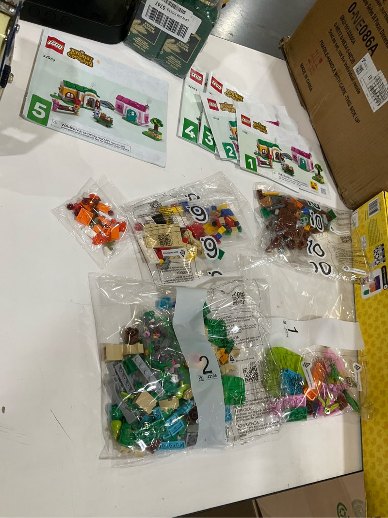 Condition photo showing As Is for lego animal crossing creative houses: seasons of fun building toy - pretend play set for girls & boys, ages 7+ - create 2 houses w/1 set of building blocks for kids - gift idea for birthdays -77057