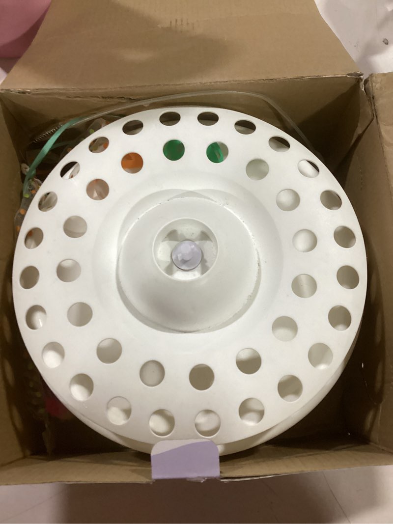 Condition photo showing Good Condition for Interactive Cat Toys for Indoor Cats,4-in-1 Automatic Kitten Toy,Motion Activated Electronic Fluttering Butterfly,Track Balls, Moving Feather Toys for All Breeds,USB Rechargeable White