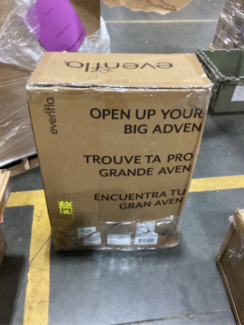 Condition photo showing As Is for evenflo pivot xplore dreamz stroller wagon with infant car seat adapter - voyager gray