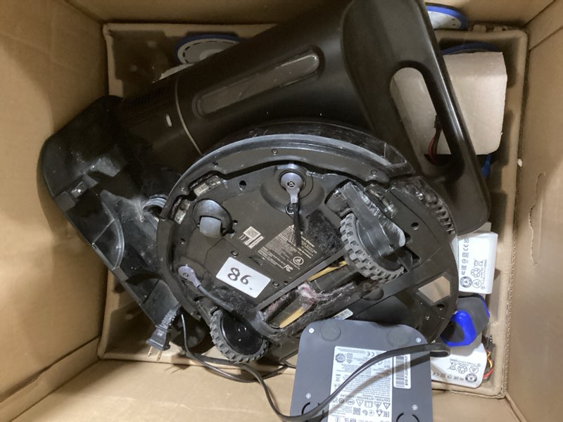 Condition photo showing As Is for Eureka Self-Emptying Robot Vacuum Combo All-in-one, 22,000 Pa Suction 176? Hot Water Wash 131°F Hot Air Dry Self-Cleaning Base Tray