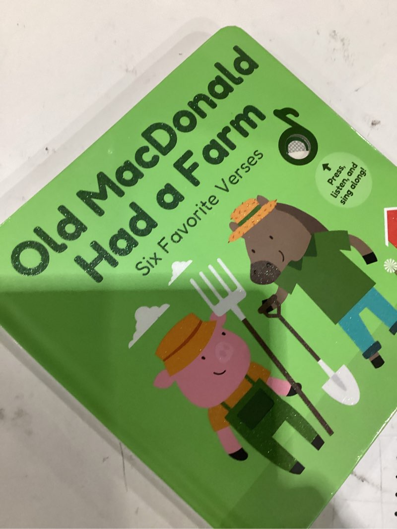Condition photo showing Good Condition for cali's books old macdonald had a farm music book for toddlers 1-3 years old - nursery rhymes musical books, interactive baby sound book, singing toy for children girls, learning song toys toddler boys