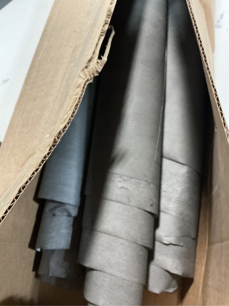 Condition photo showing As Is for totio gray concrete wallpaper matte thick dark grey cement contact paper peel stick countertop cover removable waterproof adhesive furniture stickers industrial style vinyl wall paper 24x354 inch 24" x 354" charcoal/gray