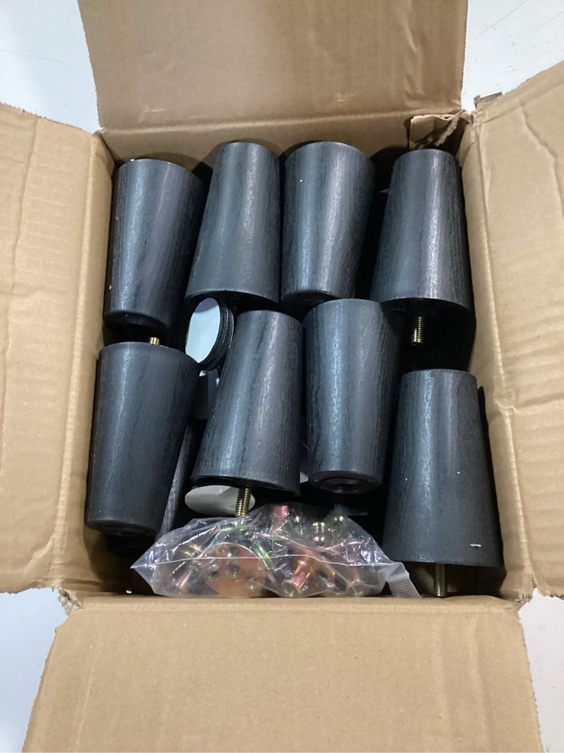 Condition photo showing Good Condition for turstin 16 pack 4 inch plastic furniture legs with m8 t-nuts screws tapered sofa couch and chair legs replacement furniture legs for diy projects sofas coffee tables dressers beds