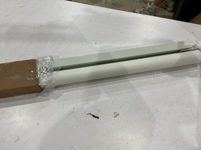 Condition photo showing As Is for mainstays light filtering slow release roller shade