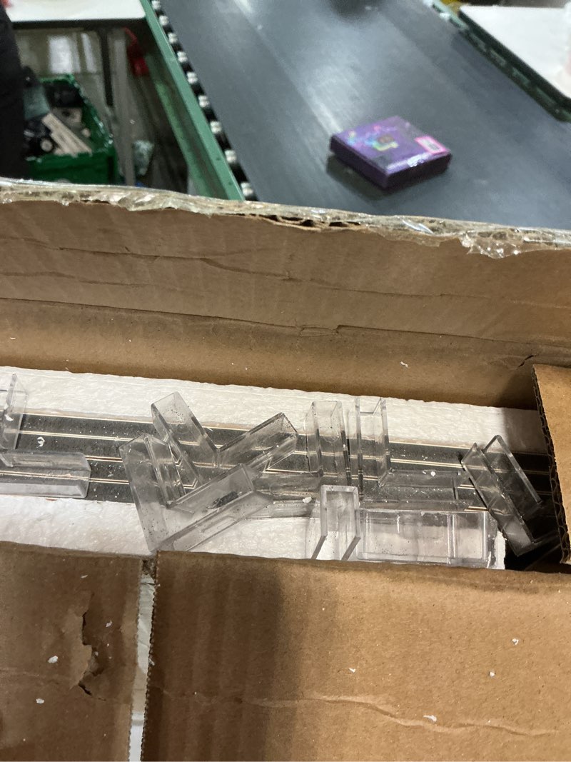 Condition photo showing As Is for 4 pcs wire rack covers, foamed pvc 24x12 panel (not wood) removable wire rack liners for pantry, cabinet & bathroom kitchen organization decorative