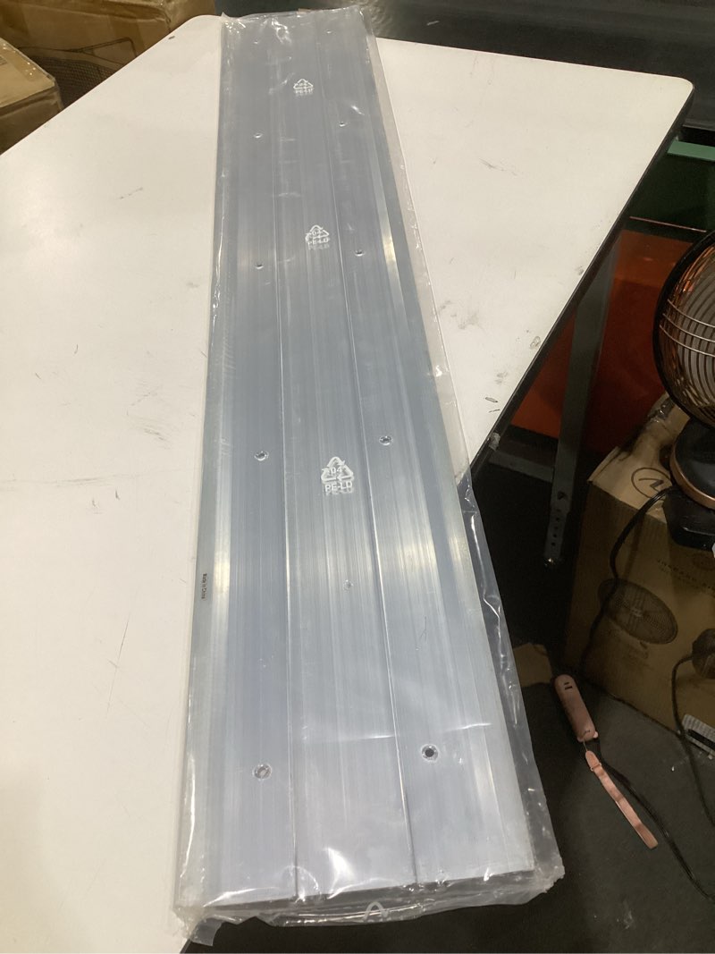 Condition photo showing Good Condition for premium aluminum threshold transition strip - exterior door threshold 48" long by 8" wide 8" wide x 48" long aluminum