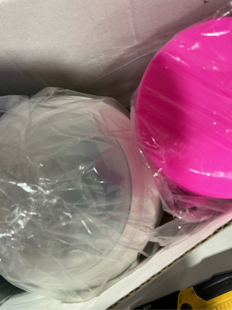 Condition photo showing Good Condition for 3pcs slushie maker cup, quick frozen magic cups for homemade milk shake ice cream maker, double layer squeeze slushy maker cup, birthday gifts for mom dad , kids,friends,family (pink+bule+green) pink+bule+green 11.8 ounces
