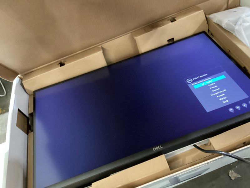 Condition photo showing As Is for Dell S2722QC Monitor - 27 inch 4K USB-C , UHD (3840 x 2160) Display, 60Hz Refresh Rate, 8MS Grey-to-Grey Response Time, Built-in Dual 3W Speakers, 1.07 Billion Colors - Platinum Silver