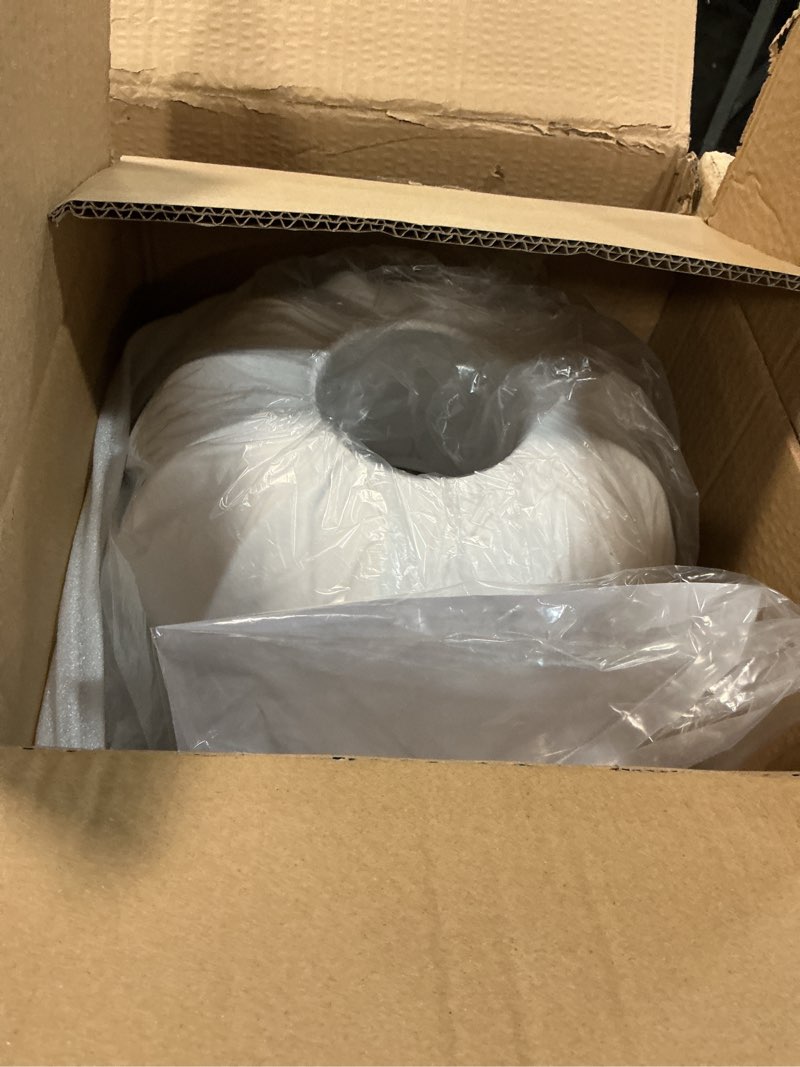 Condition photo showing New/Like New for Floor Standing Tall Lamp Imitated Silk White Shade Floor Lamp with Plug Switch Button for Living Room Bedroom Home Office White 11inch