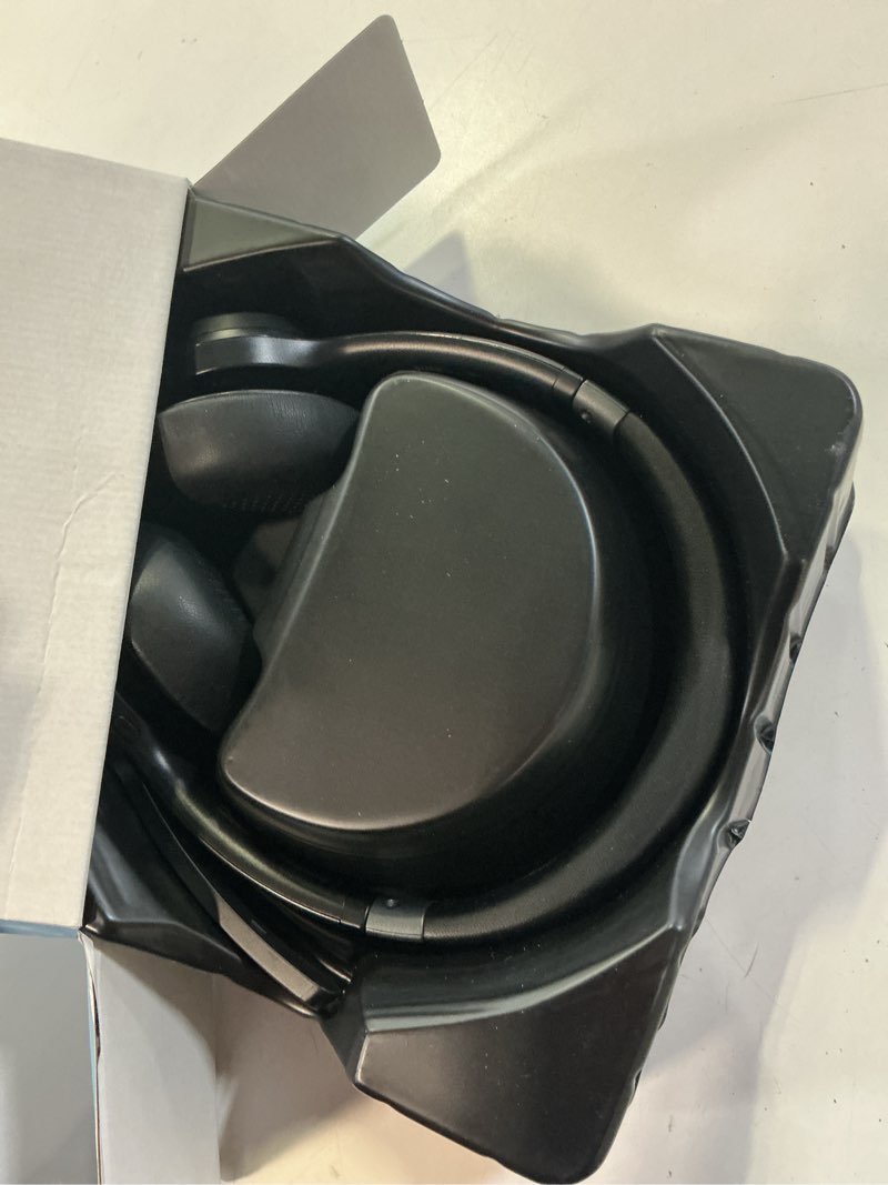 Condition photo showing New/Like New for tecknet wireless headset, bluetooth headset with noise cancelling microphone - rechargeable bluetooth v5.2 headphones, 50h playtime & mic mute, on ear headphones for trucker/remote work/call center