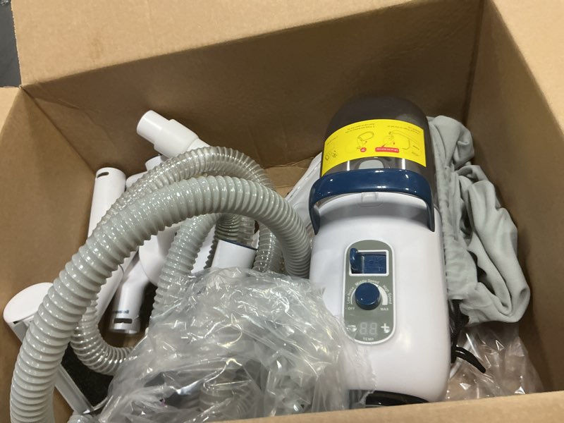 Condition photo showing As Is for oneisall 7 in 1 dog grooming kit, low noise pet grooming vacuum with 1.5 l dust cup, dog vacuum for shedding grooming, with 7 professional grooming tools for dogs cats pet hair & home car cleaning