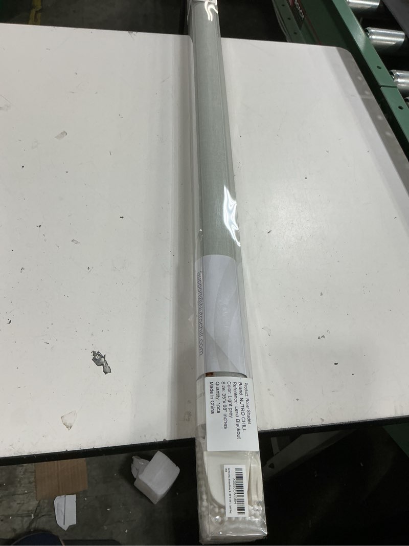 Condition photo showing Good Condition for nutro chill window blinds, blackout blinds with thermal insulated, uv protection linen window shades for home, door, kitchen, bathroom (35" w x 68" l, light grey) light grey-ln 35"w x 68"h