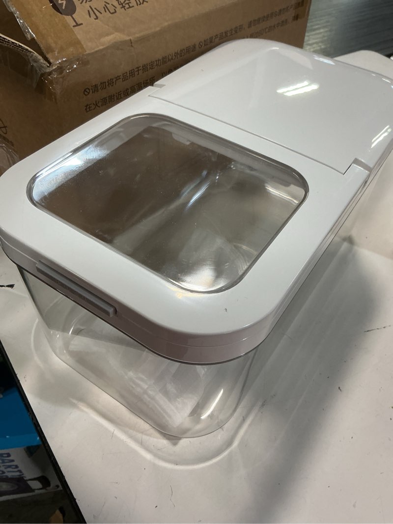 Condition photo showing Good Condition for livlab mker laundry detergent dispenser with one-press lid,clear pet powder container with measuring