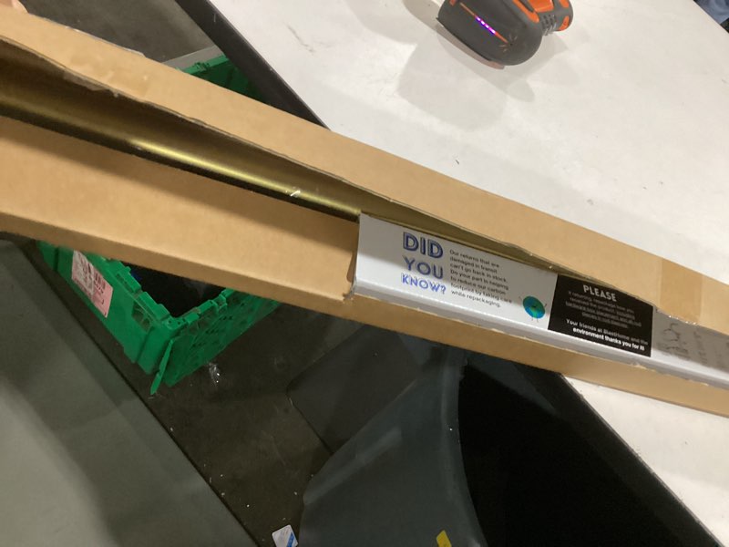 BlastHome® Non-Adjustable Luxury Curtain Rods for Windows, 1 ¼” Rod Set, 4 1/2 foot Fixed Length, Br