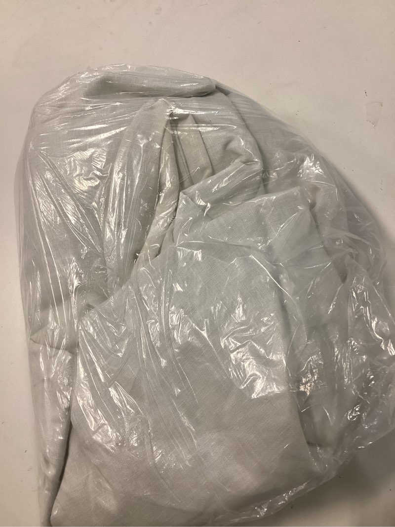 Condition photo showing New/Like New for european linen true blackout curtain - single panel, 48x120, ivory