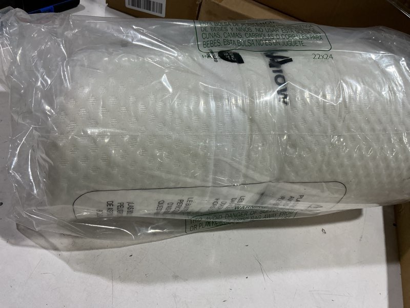 Condition photo showing Good Condition for DONAMA Cervical Pillow for Sleeping, Contour Memory Foam Pillow for Neck and Shoulder Support, Ergonomic Neck Pillow for Side Back Stomach Sleepers, Bed Pillows with Cooling Pillowcase Gray Queen Size (24"Lx15.3"Wx4.7"H )