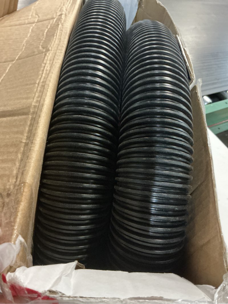 Condition photo showing As Is for shop-vac 8' x 2-1/2" universal hose black, replacement hose compatible with rigid, dewalt, husky, craftsman, bauer, masterforce vacuum cleaners