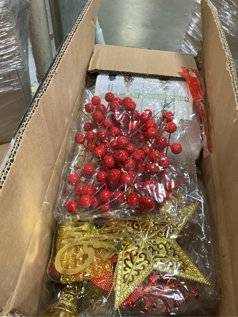 Condition photo showing Good Condition for 3FT Small Christmas Tree, Tabletop Christmas Trees with 80 LED Lights and 200 Lifelike Branches, Prelit Christmas Tree with 148 Ornaments, Small Xmas Tree for Holiday Indoor DIY Decor Pine Green