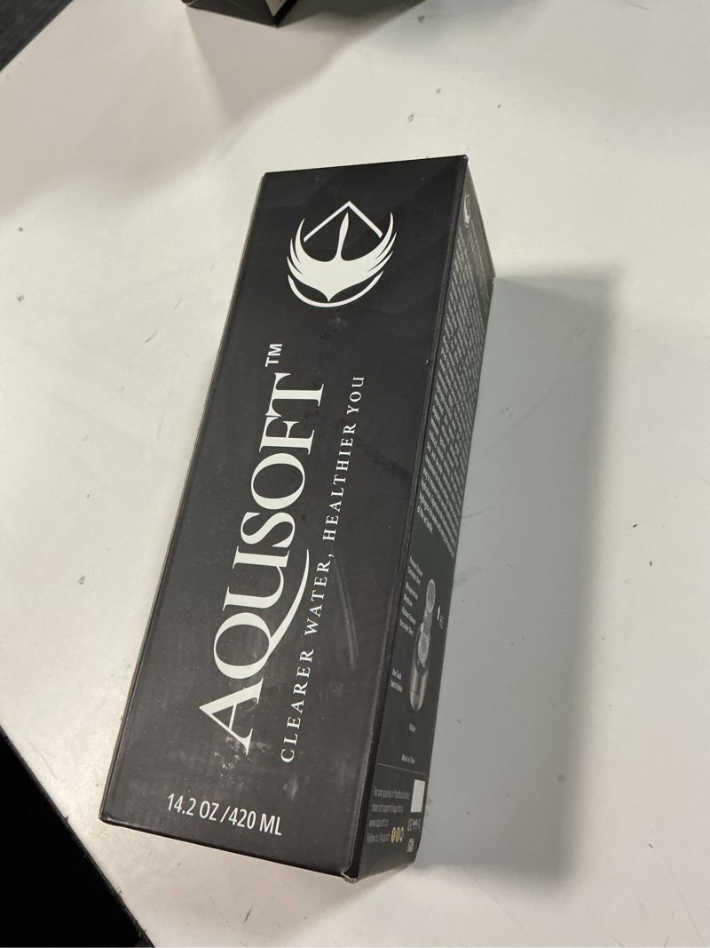 Condition photo showing New/Like New for aqusoft 14.2 oz/420ml portable hydrogen water bottle with spe-pem technology type-c usb rechargeable hydrogen water in 3 minutes | borosilicate glass hydrogen water ionizer cup | 2-in-1 usage modes