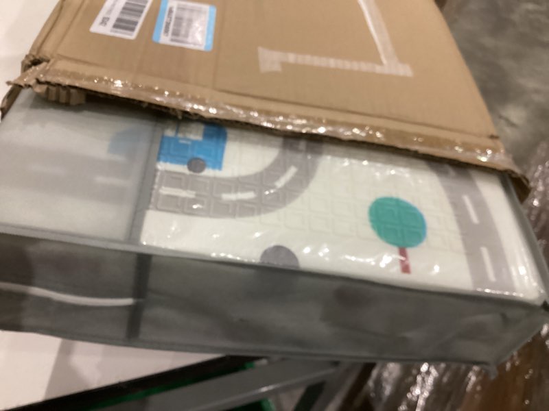 Condition photo showing Good Condition for Bammax Extra Large 78" x 70" x 0.4" XPE Foam Baby Play Mat with Travel Bag | Waterproof, Foldable & Reversible Padded Playmat | Baby Crawling & Kids Play Mat – Giftable Design, Cars & Fire Engine.