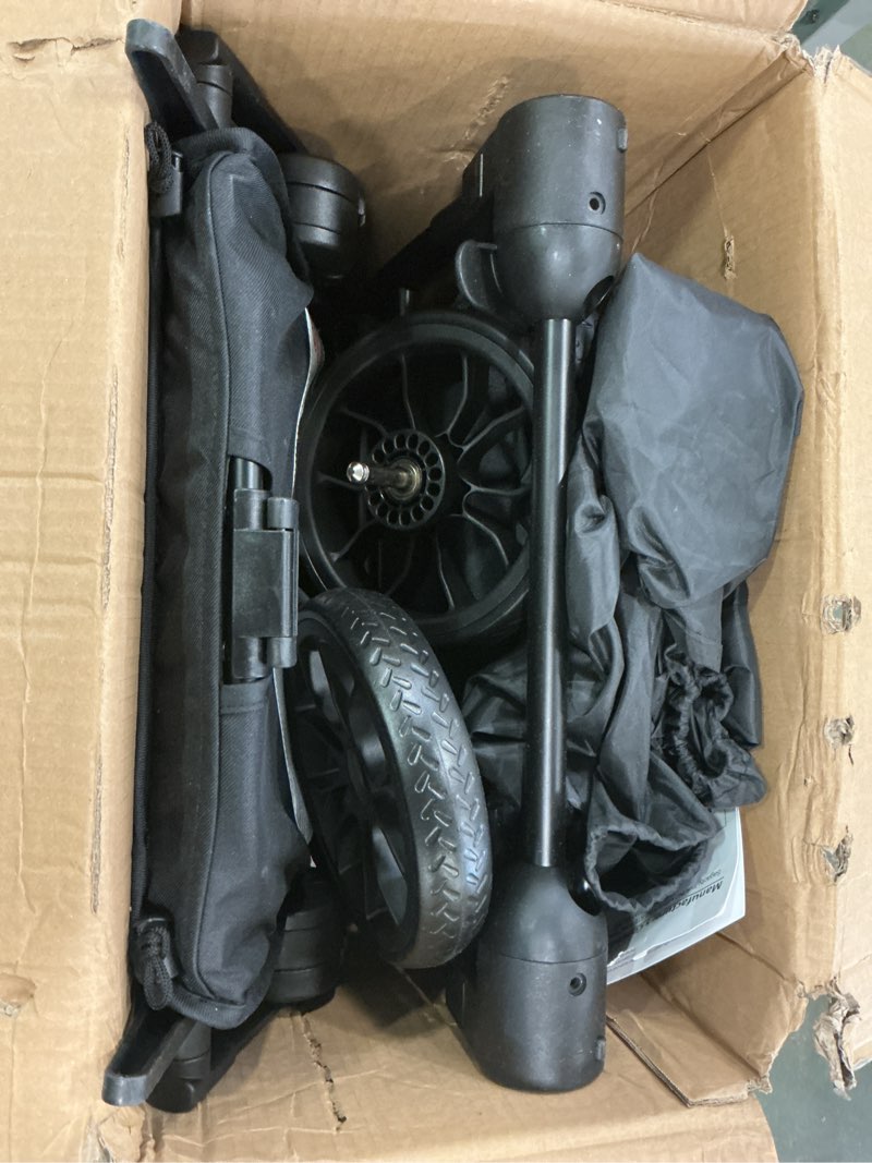 Condition photo showing As Is for newyoo GlideTow TR18M Lightweight Travel Stroller for Toddlers, Compact Foldable Baby/Infant Stroller with Luggage Handle & Cup Holder, One-Hand Easy Fold, Lay-Flat Seat, Black