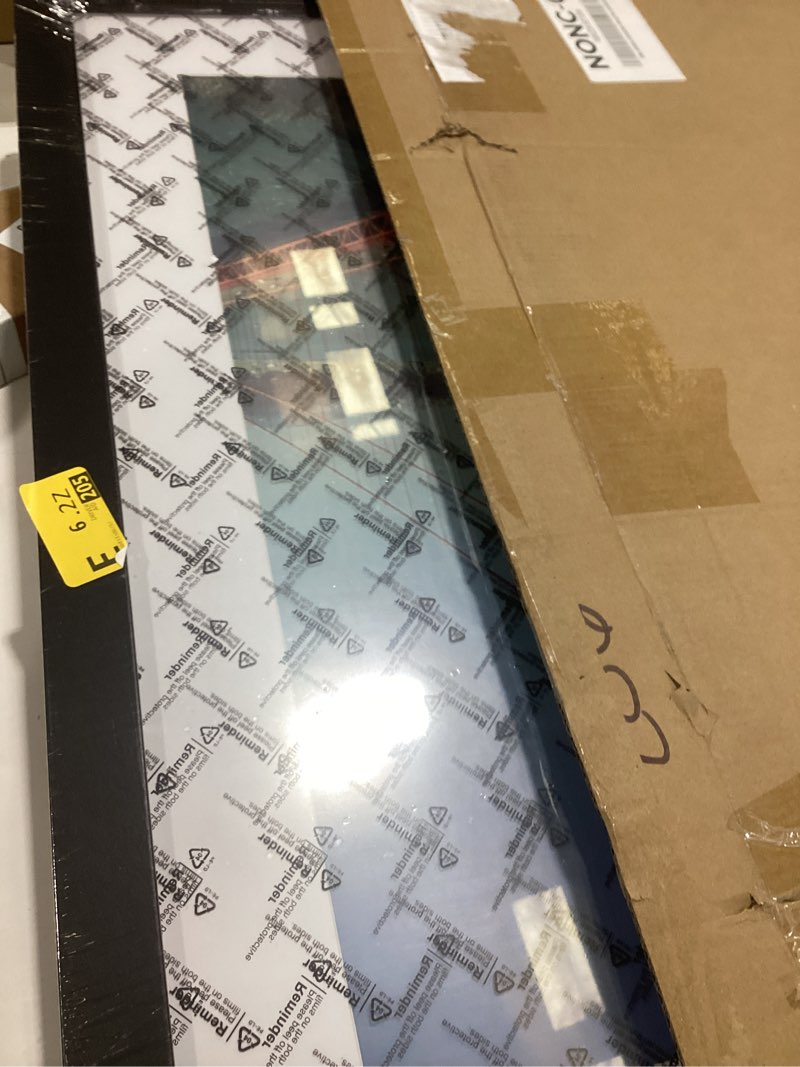 Condition photo showing Good Condition for pealsn 20x24 picture frame set of 2, display pictures 16 x 20 with mat or 20 x 24 without mat for wall mounting display, poster frames, black black 20x24