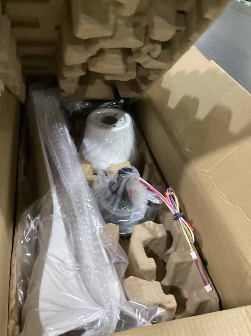Condition photo showing Good Condition for taloya 52 inch ceiling fans with lights remote control, modern low profile ceiling fan with quiet reversible dc motor for bedroom living room and patio white white 52 inch