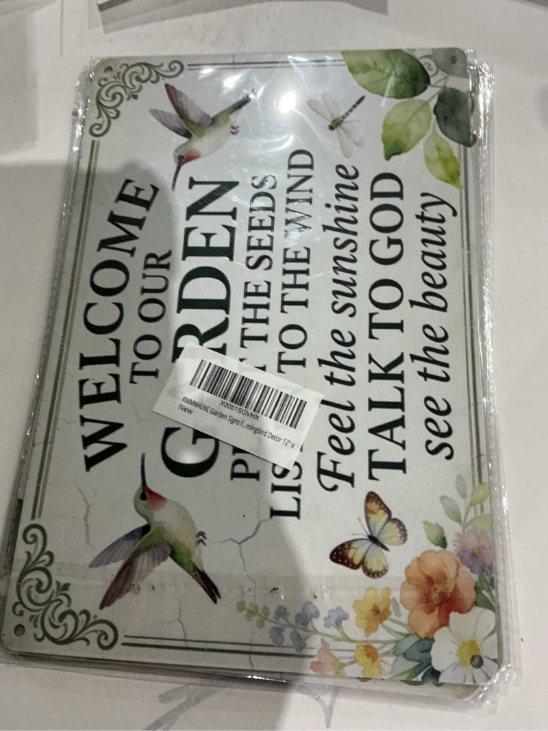 Condition photo showing Good Condition for x0051sgvhx  rmmnhlnc garden signs f...mingbird decor 12" x