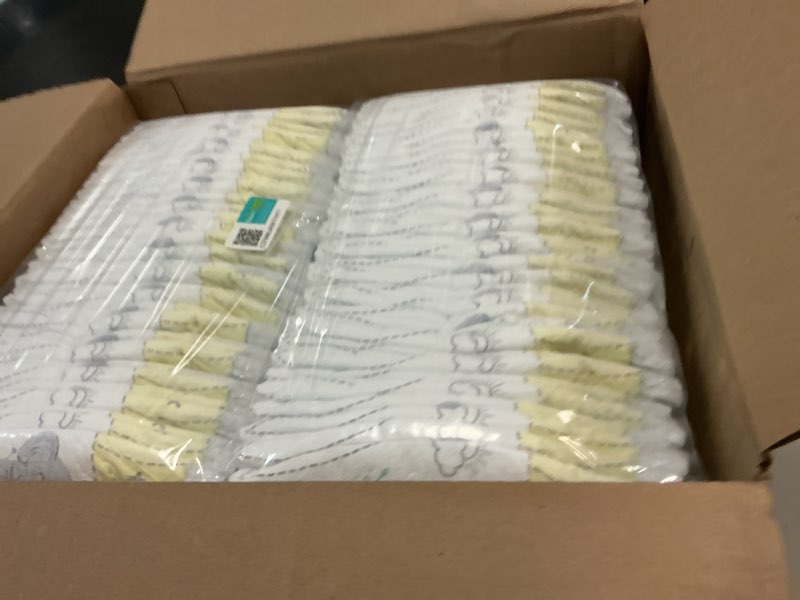Condition photo showing New/Like New for pampers swaddlers diapers, size 1 (8-14 lbs), 198 count, absorbent, keeps baby dry and comfortable, skin safe disposable baby diaper (packaging may vary) size 1 198