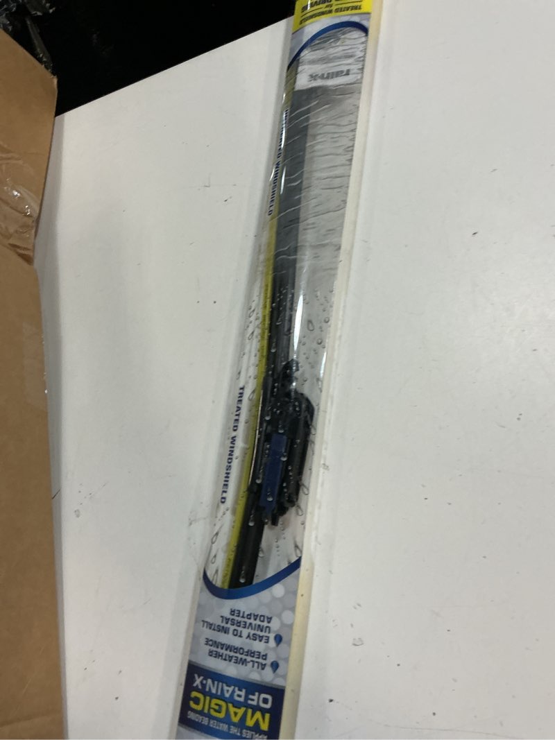 Condition photo showing As Is for rain-x 5079282-2 repellency water repellent wiper blades, 28" windshield wiper, all weather streak-free for enhanced visibility w/water repellency formula 28" latitude repellency