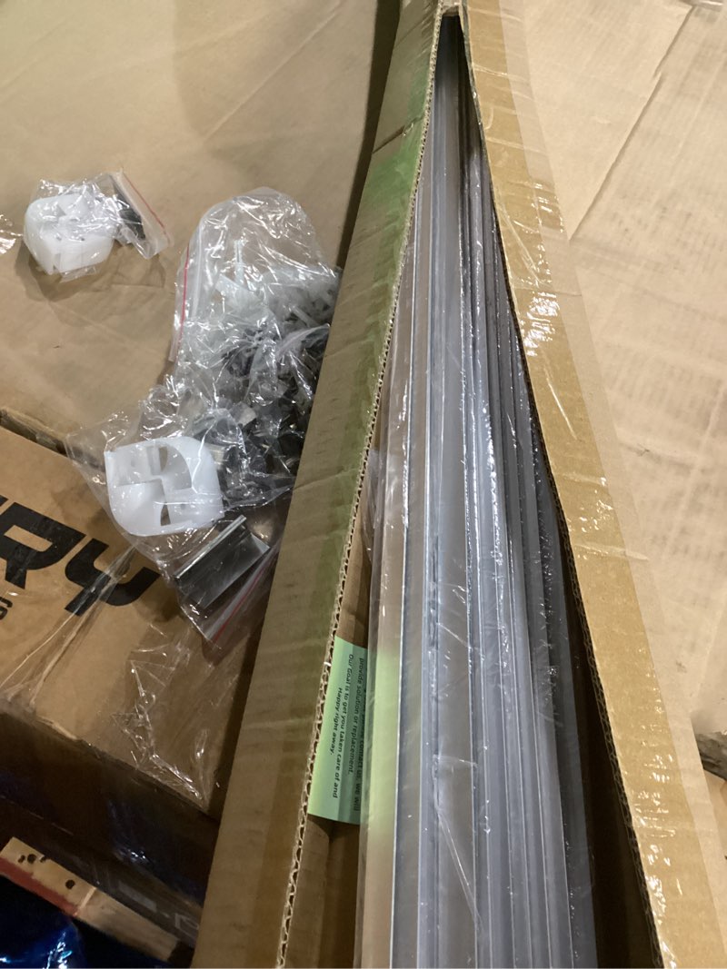 Condition photo showing Good Condition for 20-Pack 6.6ft/ 2Meter V Shape LED Aluminum Channel System with Milky Cover, End Caps and Mounting Clips, Aluminum Profile for LED Strip Light Installations, Very Easy Installation (20, Silver)