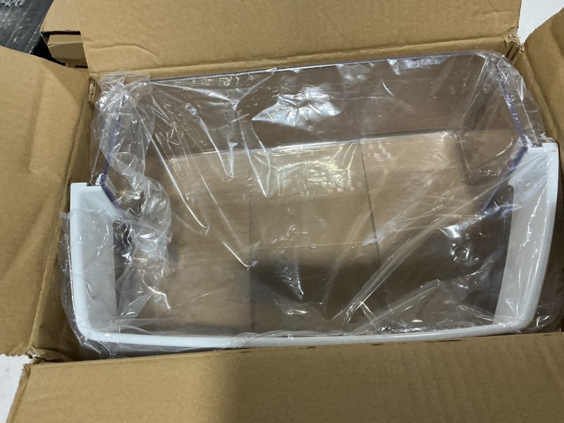 Condition photo showing New/Like New for upgraded wr71x11052, ps6883671 gallon door bin compatible with ge refrigerator(some models): dfe28jskfss, gfe26gmkfes, gfe28gynjfs, gwe23gynhfs etc, replaces ap5669350, 239d2487, 2692216 etc