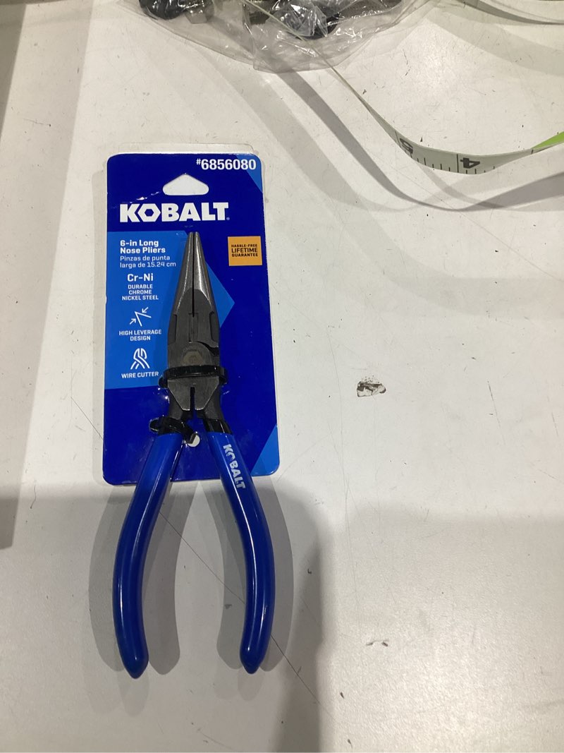 Condition photo showing Good Condition for kobalt blue blue 6-in long nose pliers