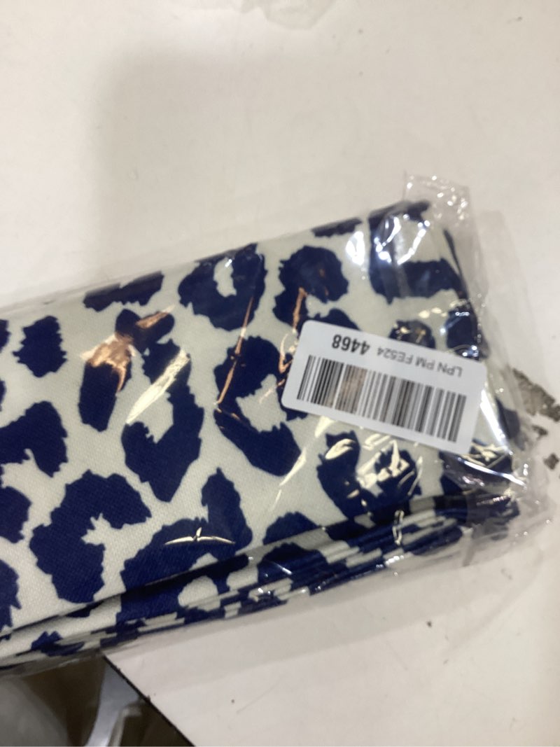 Condition photo showing New/Like New for Navy Blue Leopard Print Pillow Covers 22x22 Set of 2 Cheetah Animal Pattern Chinoiserie Decorative Throw Pillows Outdoor Pillowcase Farmhouse Linen Cushion Case Decor for Sofa Couch Bed 22" x 22" (Pack of 2) Navy Blue