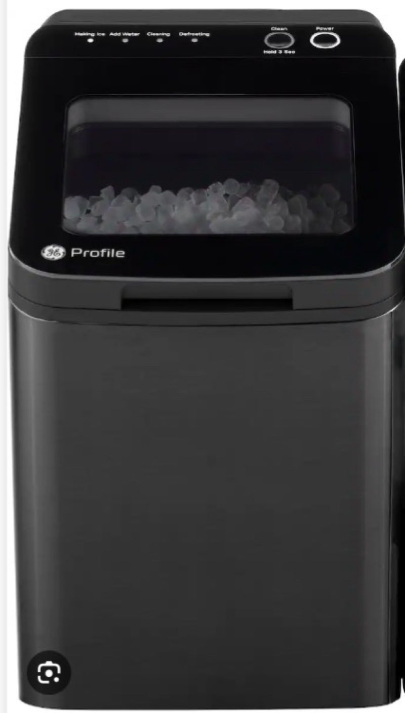 GE Profile Opal 1.0 Nugget Ice Maker| Countertop Pebble Ice Maker | Portable Ice Machine Makes up to 34 lbs of Ice Per Day | Stainless Steel