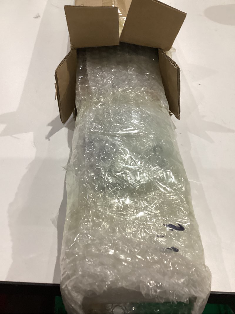 Condition photo showing As Is for Silent Curtain Track Double-row Ceiling Mounted Aluminum Alloy Curtain Rails System Slider for Hospital Bedroom Kitchen White 1m(3.3ft)