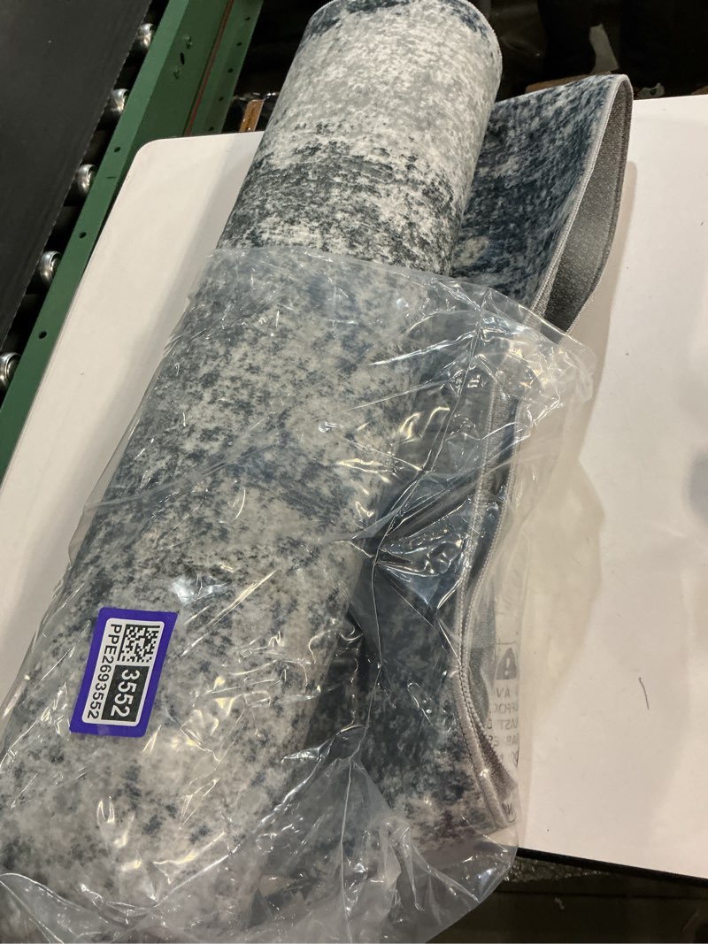 Condition photo showing Good Condition for 5x8 Area Rugs for Living Room Rug Washable: Abstract Rug for Dining Room Bedroom Carpet Non Slip 5 by 8 Indoor Modern Nursery Home Office Blue Grey Blue/Grey 5' x 8' (Rectangular)