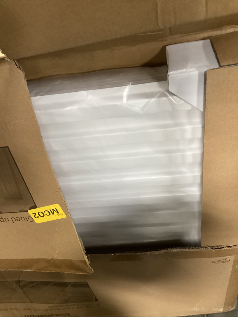 Condition photo showing New/Like New for art3d 12-pack slat design 3d wall panels for interior wall decor, 2x4 ft pvc decorative drop ceiling tiles - white 24 x 48in. oblong - white 12